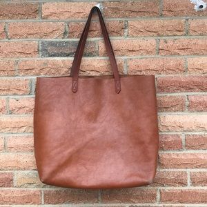 Madewell Transport Tote brown leather